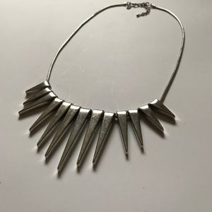 Express Silver Necklace Spikes Seen on TV